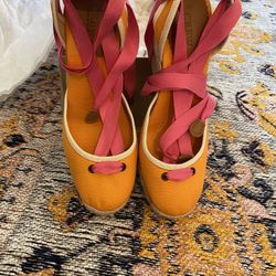 JCrew lace-up espadrilles