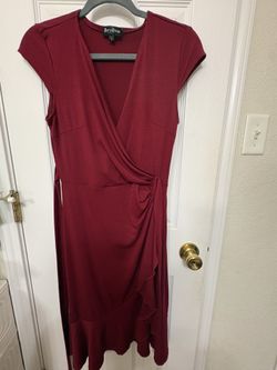 Burgundy dress size S