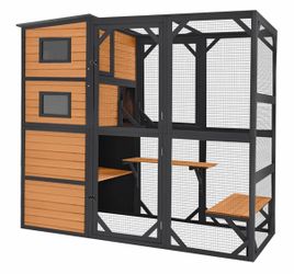 Air54 Outdoor Cat Enclosure AIR54, Waterproof Large Pet Enclosure -
