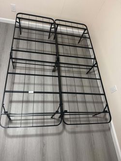 Full size bed frame and mattress