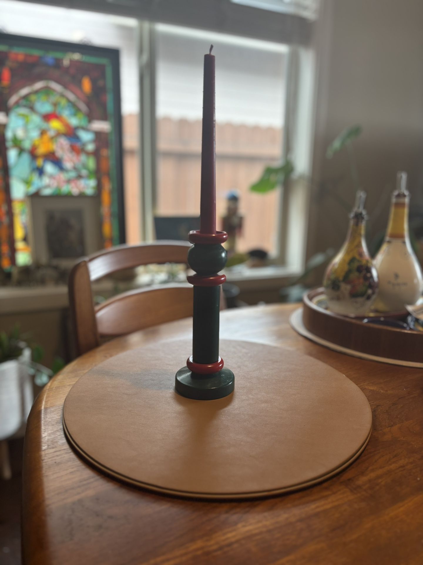 Made In Sweden Wooden Christmas Candle Holder