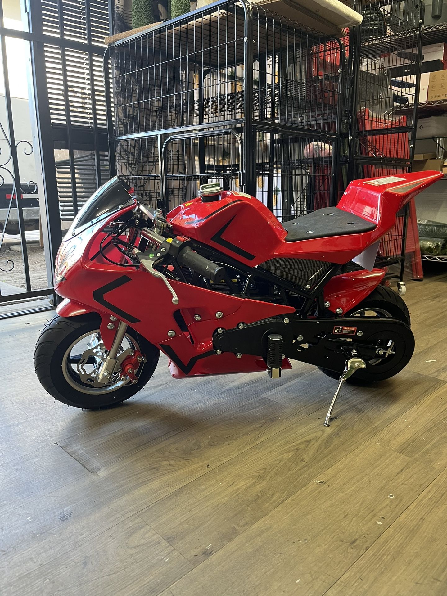 49cc Kids Dirt Bike, 2-Stroke , top speed about 20mph , mix weight 168lb