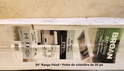 Broan BXT130WW 30" White Range Hood
