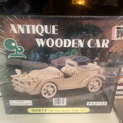 Antique Wooden Car Model Kit