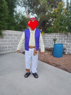 Mens Arab Prince Costume Fairy Tale Suits Halloween Size Large