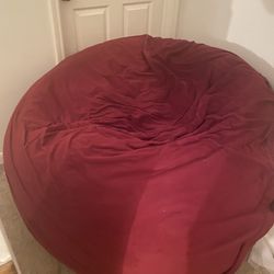 Huge Lovesac w/ A Small Footstool Luvsac Same Color