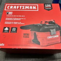 NEW Craftsman 20v 2 Gallon Shop Vac Wet Dry