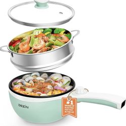 Electric Hot Pot With Steamer. Brand New 