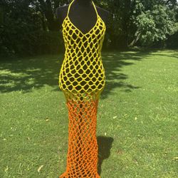 Crochet Mesh Dress