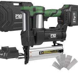 O-Cordless Brushless Brad Nailer, 2 in 1 Nail Gun Staple Gun Kit with 4.5Ah Lithium-Ion Battery and Charger, 18 Gauge Stapler for Woodworking, Home Re