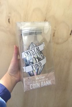 Coin bank glass mason jar