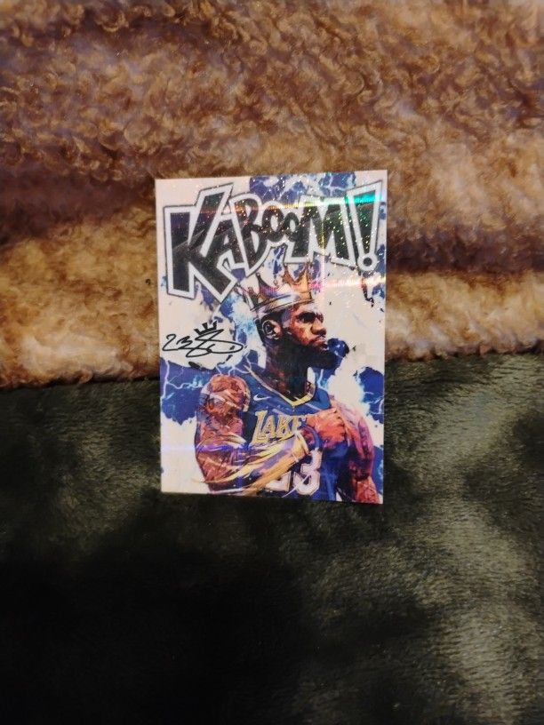 CUSTOM LEBRON JAMES KABOOM TRADING CARD