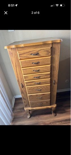 Wooden Jewelry armoire stand