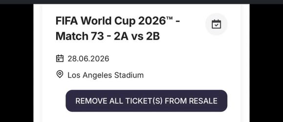 Match 73 round of 32 Canada vs South Africa SOFI 06/28