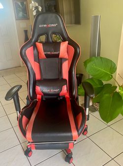 GTRacing Gaming Chair Black and Red
