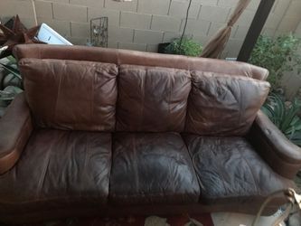 Leather couch