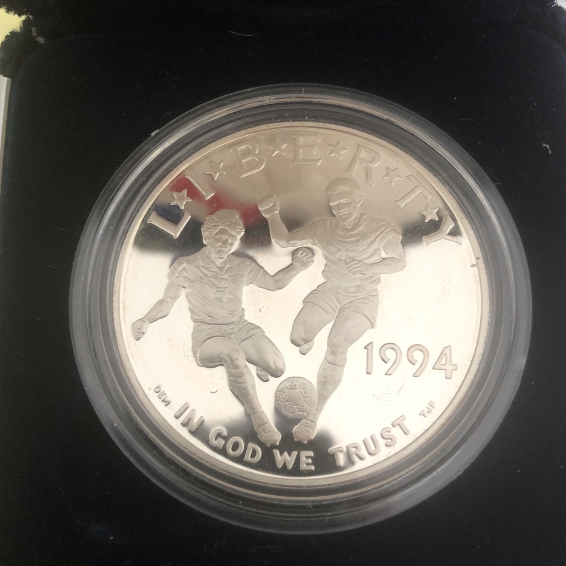 1994 World Cup Proof Silver Dollar