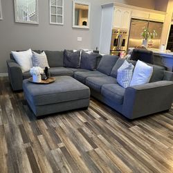 6-8 Person Sectional & Ottoman