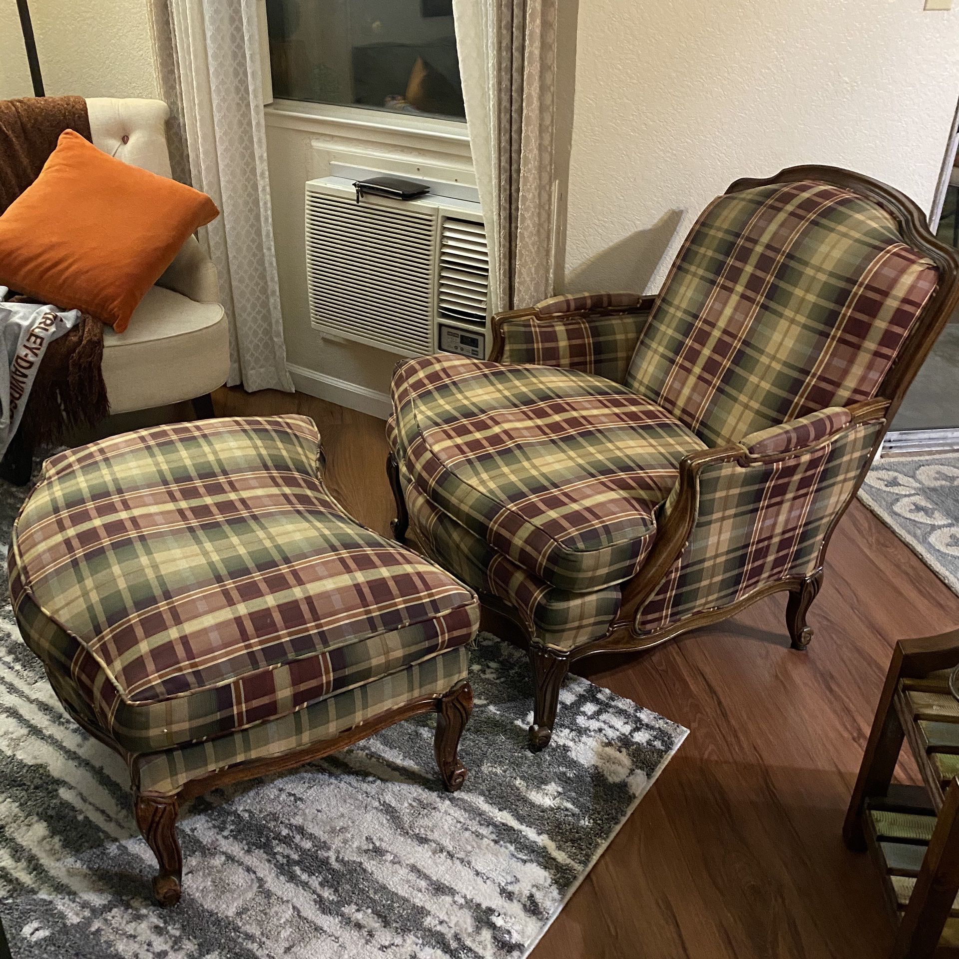 Vintage Ralph Lauren Chair With Ottoman for Sale in Modesto, CA - OfferUp
