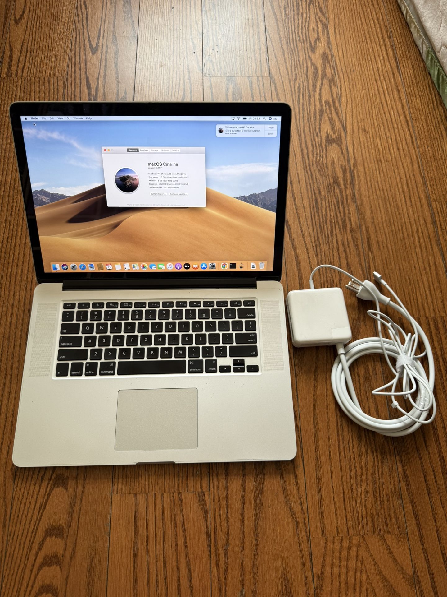 MacBook Pro 15” 2015/16GB RAM/256GB SSD/Good Battery