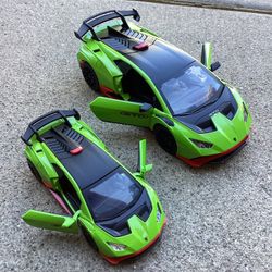 2 Lamborghini Diecast Cars Scale 1/24 + 1:32  (VALENCIA)  $30