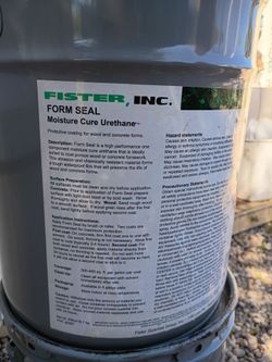 Foster Form Seal  (Moisture Cute Urethane)