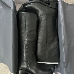 New Black Leather Sychelles Footwear Boot  