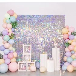 SHIMMER WALL BACKDROP SILVER  