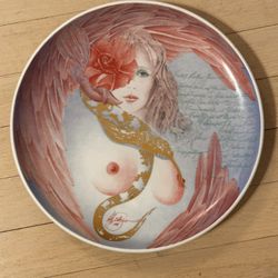 Fantasy lady RARE Collectible Plate