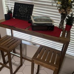 Teak Wood Santa Monica Bar Stool,