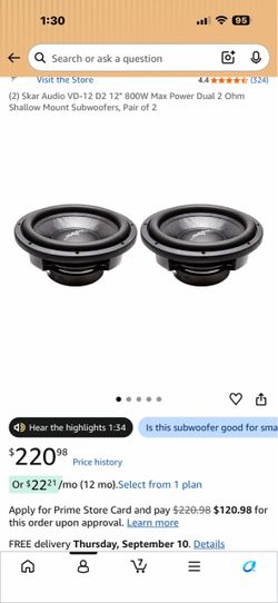 2 shallow 12 in a sub box for 200