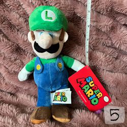 Super Mario Bros Luigi Nintendo Plush Stuffed Animal