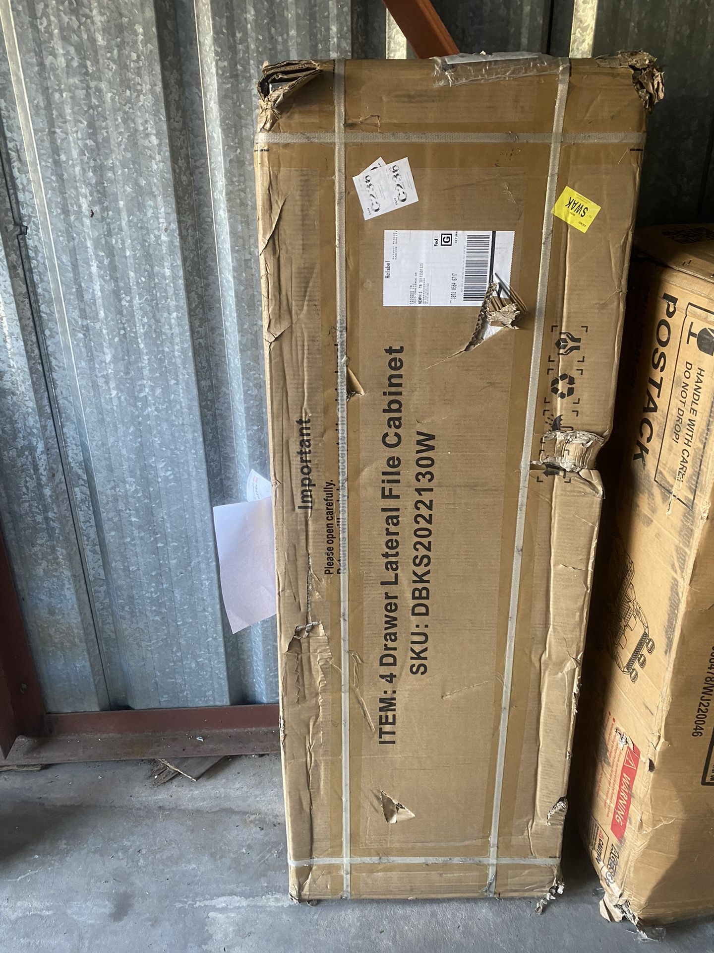 4 Drawer Tall File Cabinet Brand New In Box