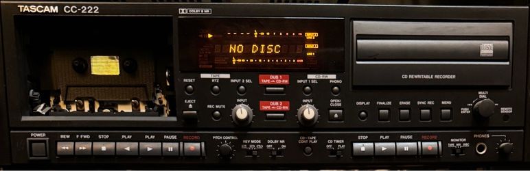 TASCAM CC-222 Professional CD Recorder / Cassette Deck