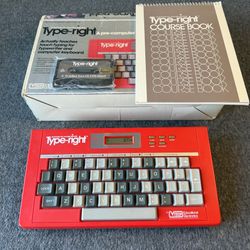 Vintage VTech Type-right Typing Tutor Complete in Box Tested