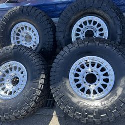 Kmc Impact 445 17x9 8x170 -12 Offset With Nitto Ridge Grappler 37x13.50R17 Tires 🔥🔥🔥🔥