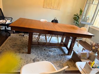 Solid wood dining table gorgeous kitchen table