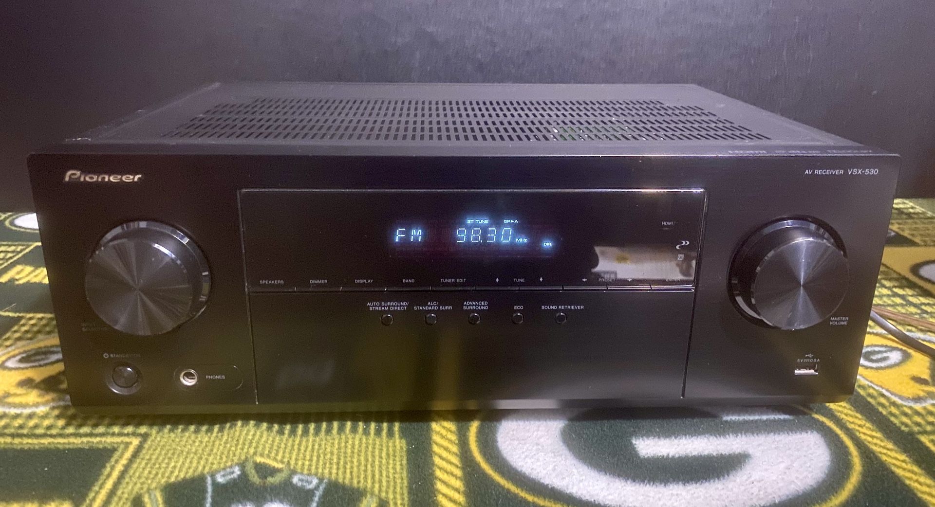 Pioneer VSX-530-K 5.1 Channel AV Receiver with Bluetooth.