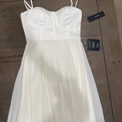 White Prom formal Dress