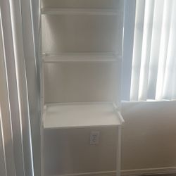 Leaning Desk with Shelves