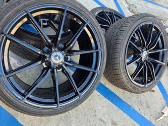 20"staggerd Varro Glossy Black Wheels & tires for MERCEDES Benz SL400