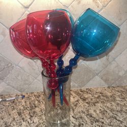 Floating wine glasses