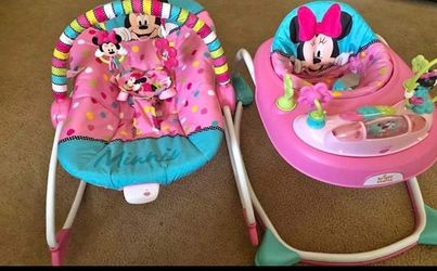 Minnie mouse walker & rocker