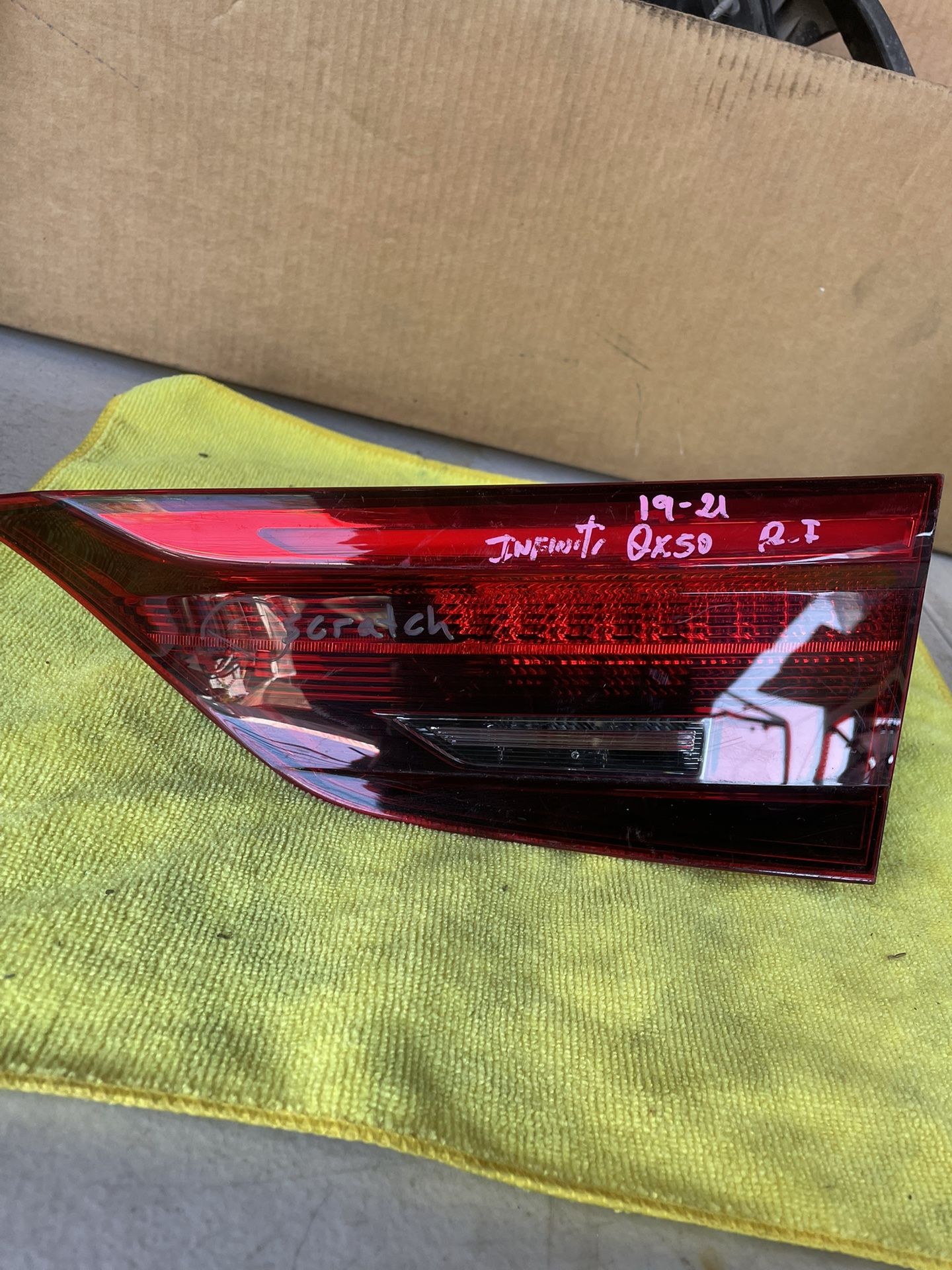 2019-2021 Infinity Qx50 Right Tail Light