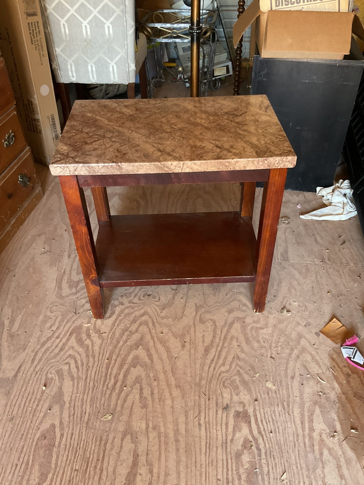 Nice table it’s 24 inches tall and 24 by 16 inches across the top