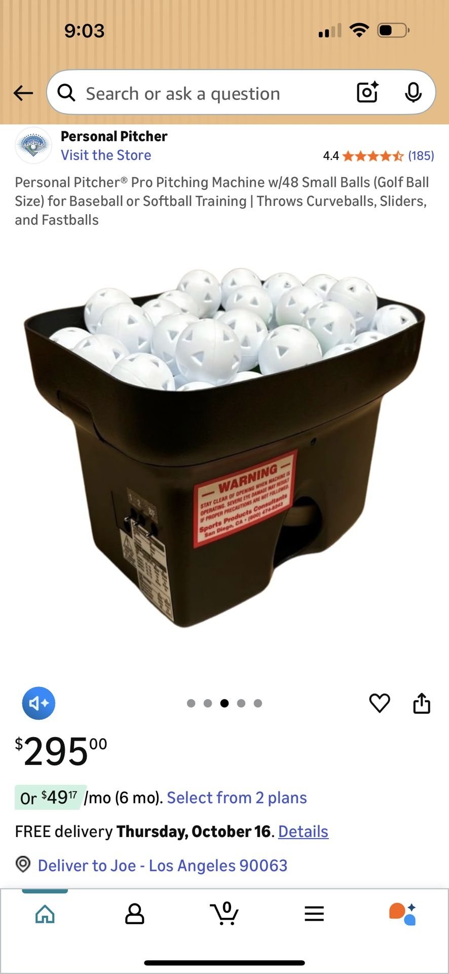 Wiffle Ball Pitching Machine