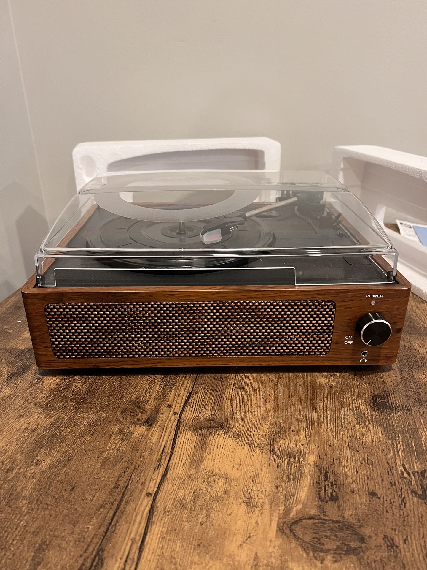Record player and bluetooth speaker