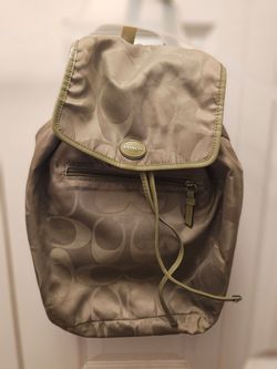 Coach Signature Nylon Backpack