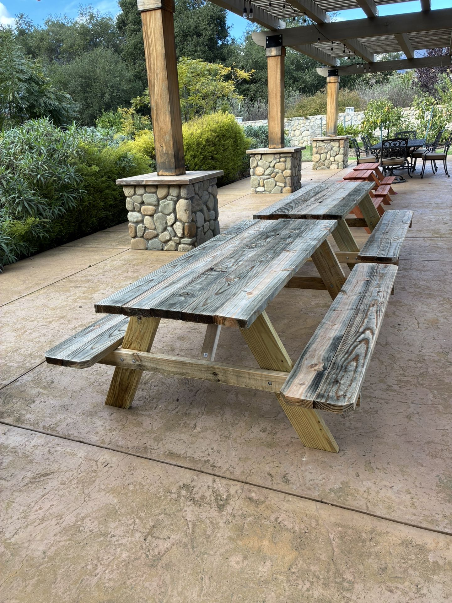 Wood Picnic Tables