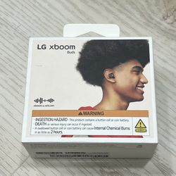 LG Xboom Buds Bluetooth Wireless Noise Cancelling Earbuds Black Tracking NEW